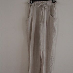 Beige Princess Polly paper bag pants